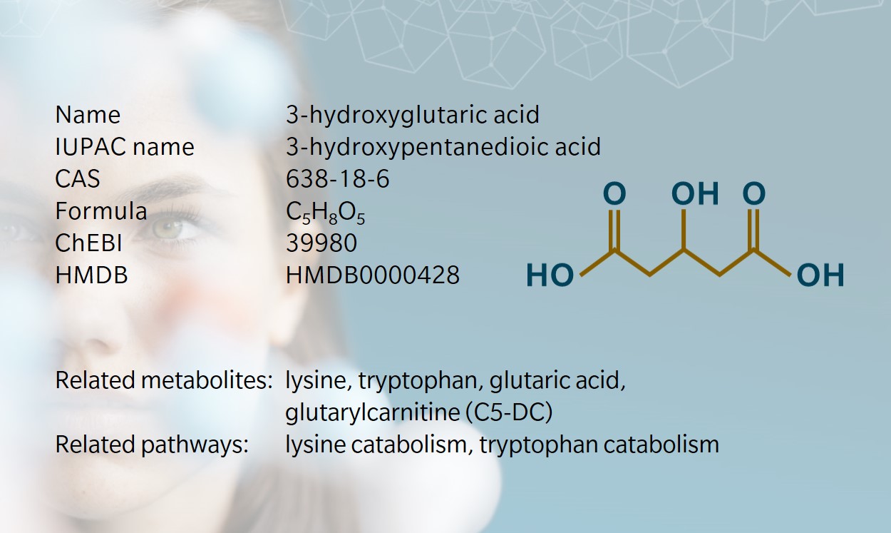 Metabolite – 3-Hydroxy Glutaric Acid (A biomarker for a rare disease)